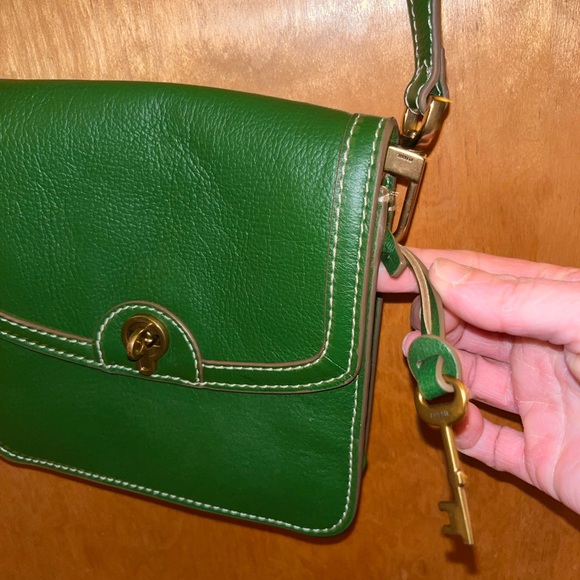 Green fossil crossbody bag - Picture 5 of 8